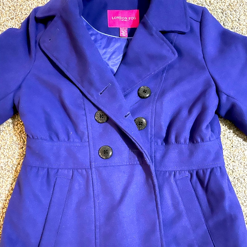 Girls 14/16 London Fog Peacoat